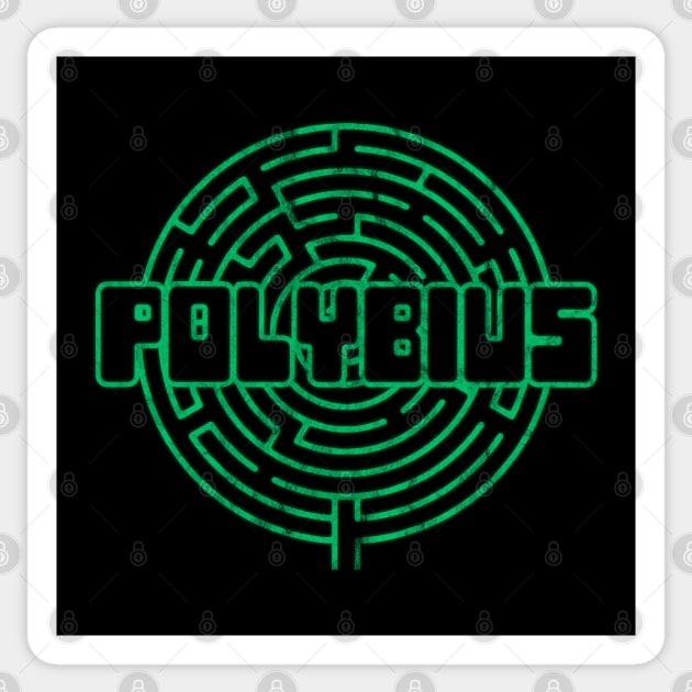 Polybius Maze Sticker by karutees